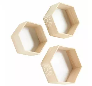 Półka ścienna 3szt Paulownia Półka ścienna 3szt Paulownia