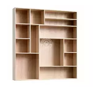 Estantería de pared 70х11х75см Paulownia-03 Estantería de pared 70х11х75см Paulownia-03