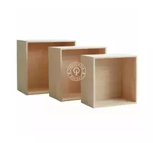 Estantería de pared 70х11х75см Paulownia-02 Estantería de pared 70х11х75см Paulownia-02