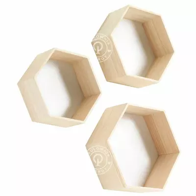 Étagère murale 3pcs Paulownia-02